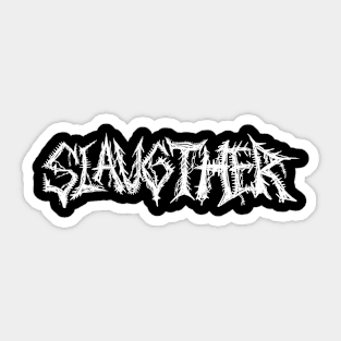 Slaughter - Metal Logo Sticker